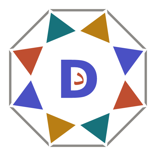 Darija Vibes logo: an eight-pointed star tile with the Arabic letter dal